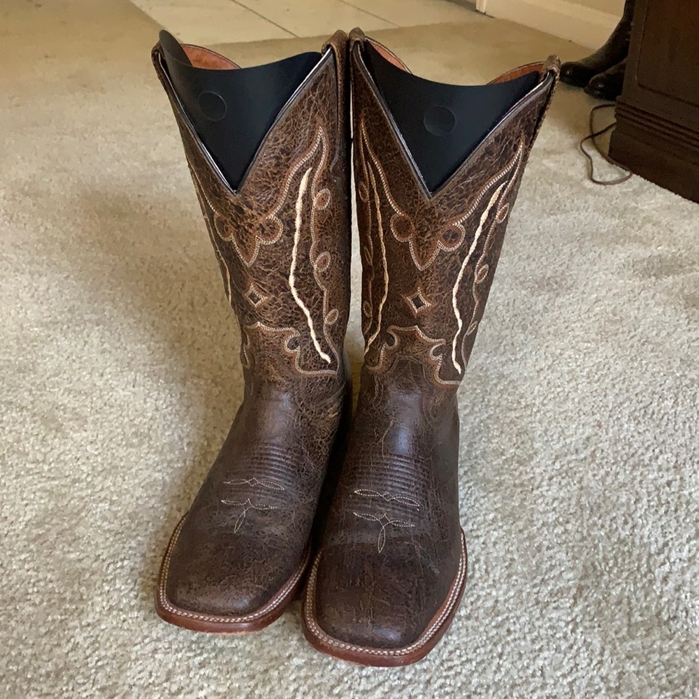 Lucchese 12D boots, SQUARE TOES & DBL-STITCH WELT!